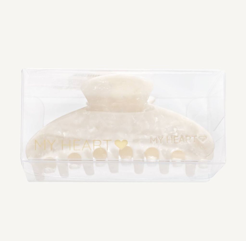 Крабик для волосся  MY HEART Місячна перлина (білий)