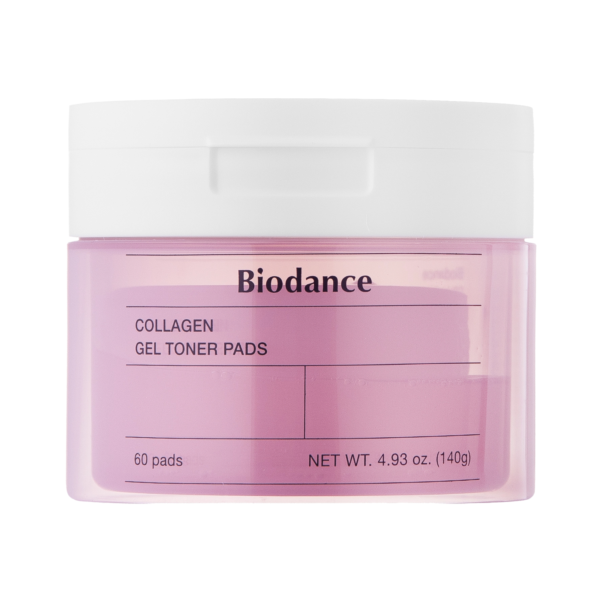 Педи зміцнювальні колагенові для обличчя 60шт, Biodance Collagen Gel Toner Pads