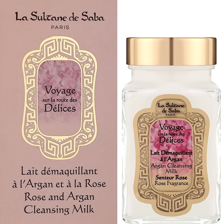 Очищуюче молочко Арган Троянда, 100 мл/ Demaquillant - Lait argan rose La Sultan de Saba