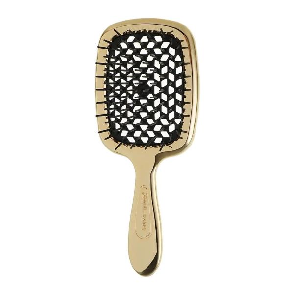 Janeke Superbrush Limited Edition Gold and Black – Гребінець для волосся, золотий з чорним