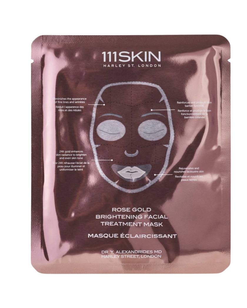 Маска для освітлення шкіри обличчя з рожевим зол 111Skin Rose Gold Brightening Facial Treatment Mask