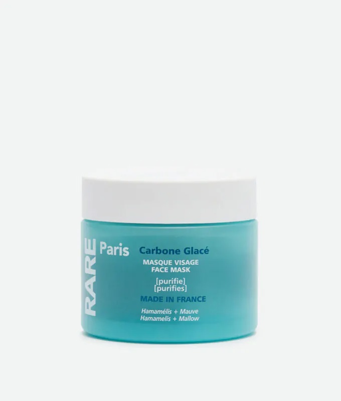 Маска для глибокого очищення шкіри обличчя Carbone Glacé Creamy Face Mask Rare Paris
