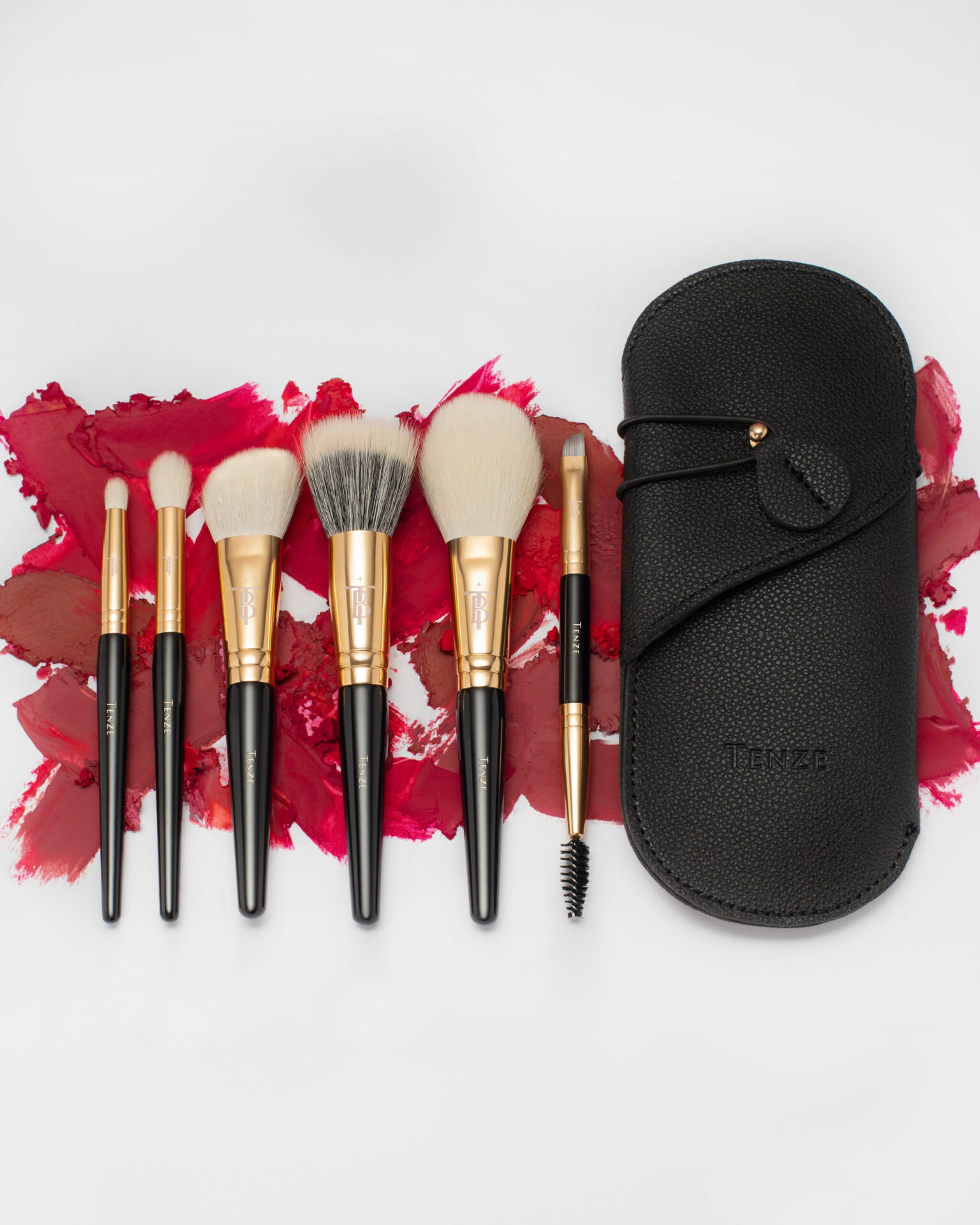 Набір Travel Set на 6 пензлів з чохлом TENZE