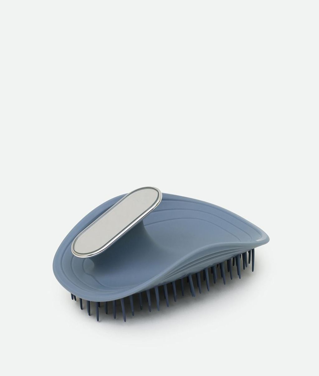 Щітка для волосся з дзеркалом блакитна Manta Mirror Brush Blue