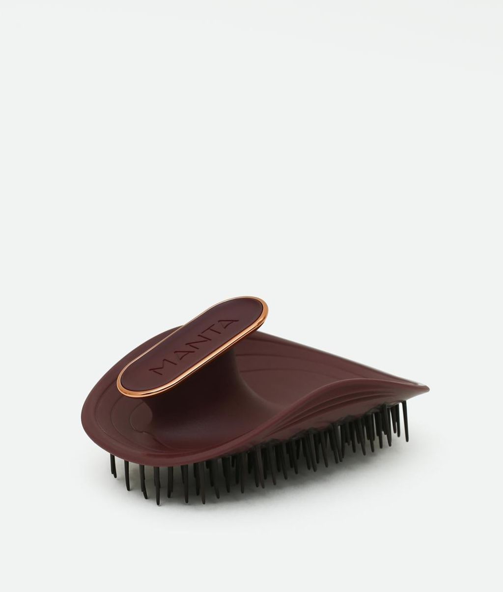 Щітка для волосся бургундія Manta Brush Burgundy/Rose Gold
