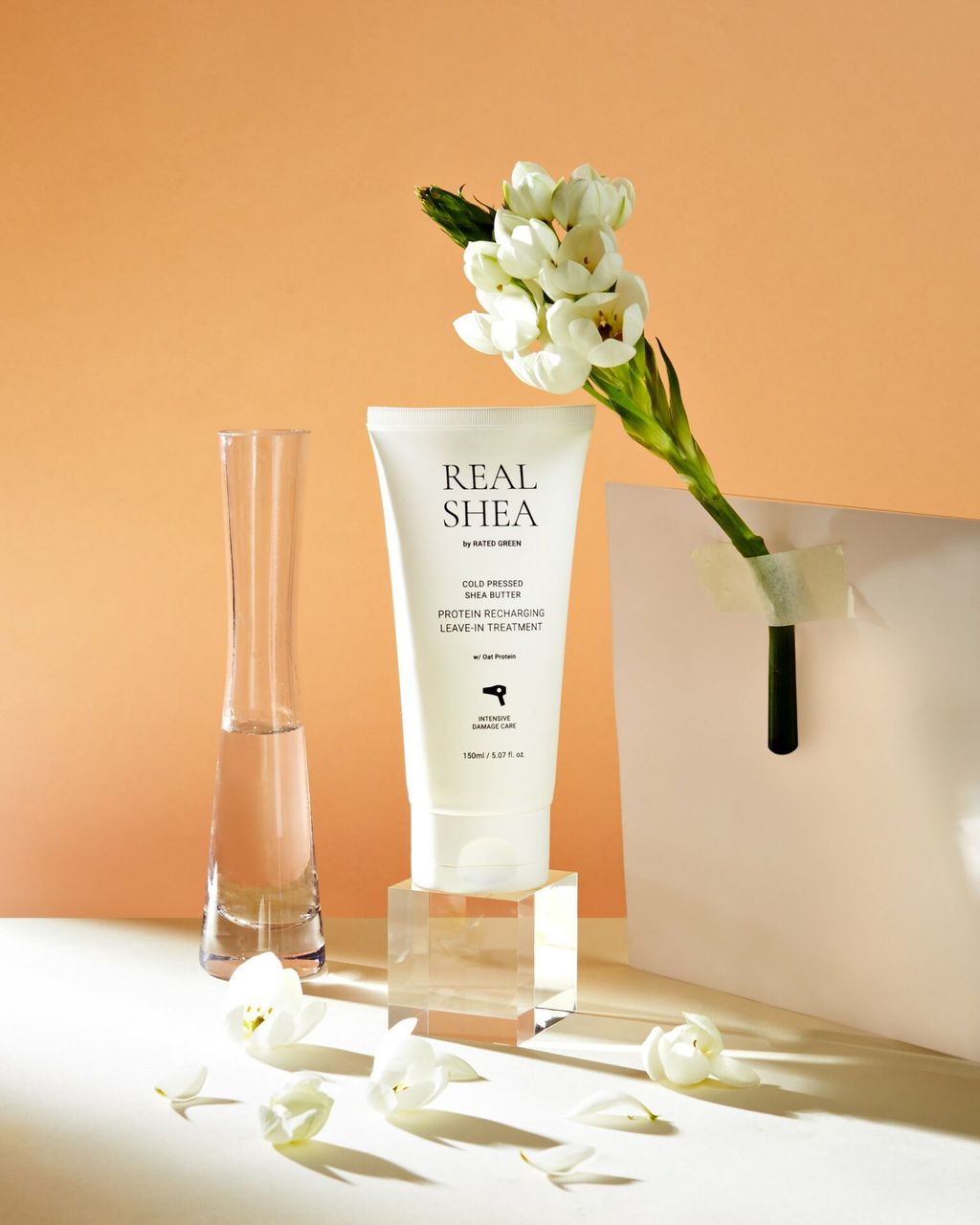 Термозахисний відновлюючий крем для волосся з маслом ши Rated Green REAL SHEA COLD PRESSED SHEA BUTT 50 мл