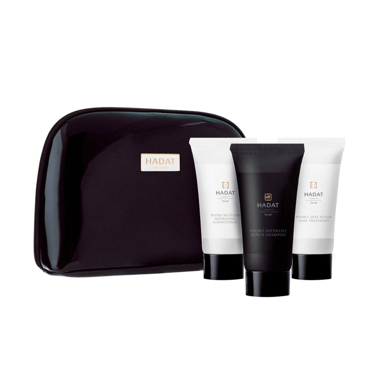 Набір з косметичкою відновлюючий Hadat HYDRO REPAIR HAIR SET 210ml