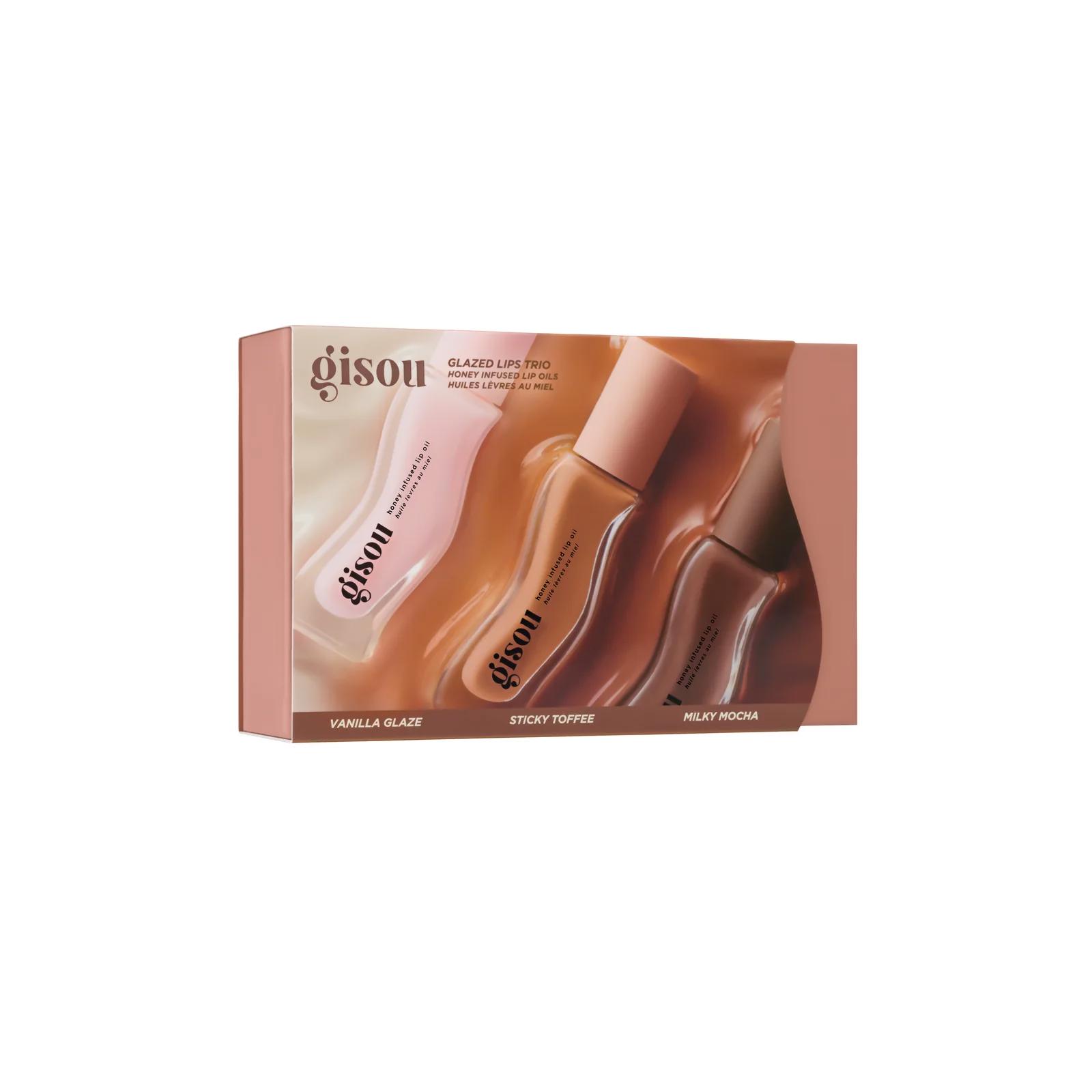 Тріо олій для губ Gisou Glazed Lips Trio Gift Set