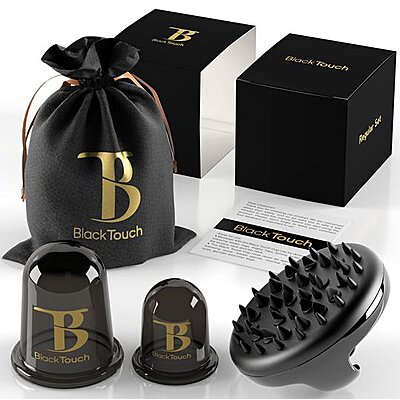 Антицелюлітні вакуумні банки для тіла BLACKTOUCH