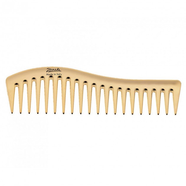 Janeke Gold Wavy Comb Гребінець "Хвиля" у кольорі "Золото" 