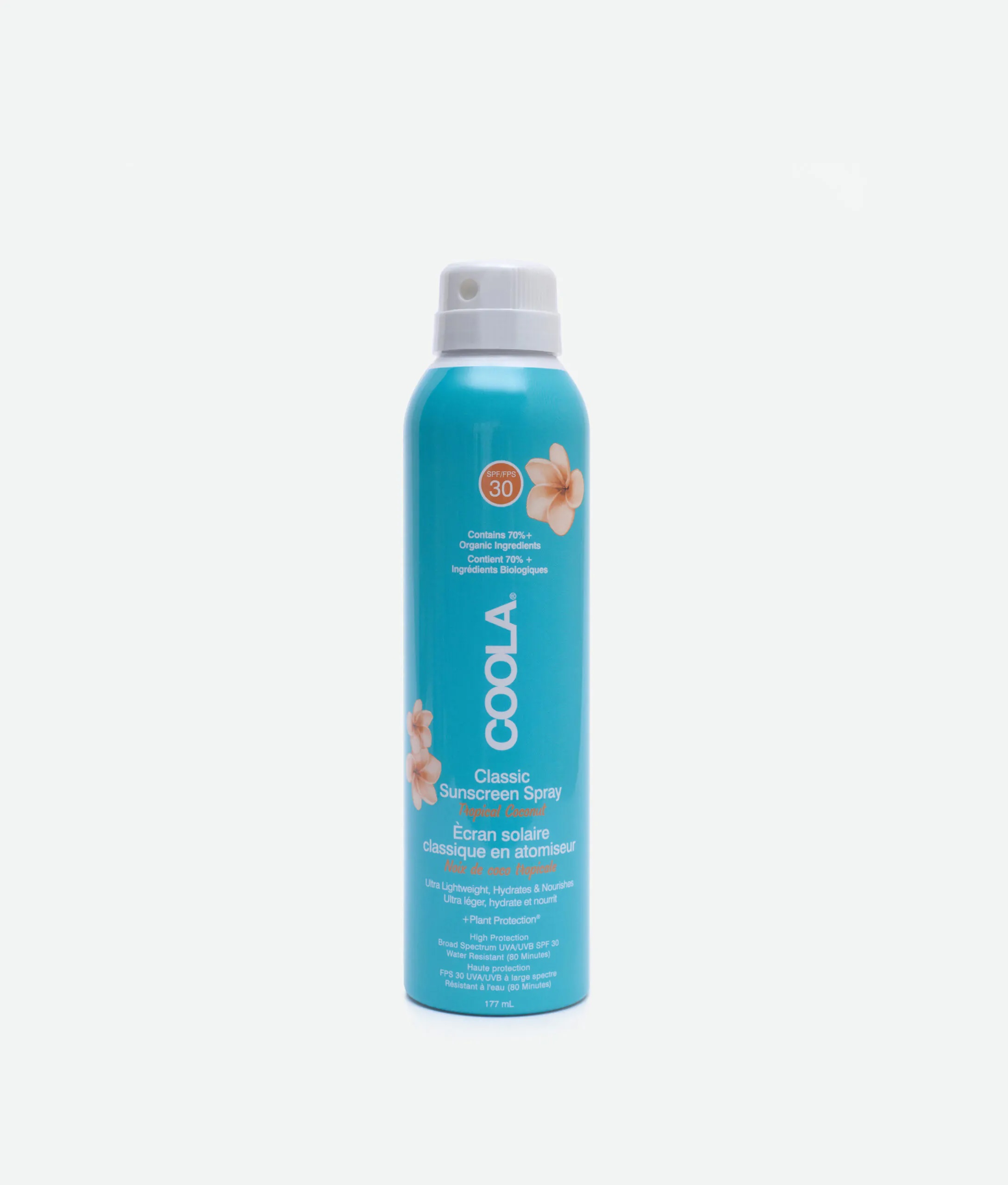 Сонцезахисний спрей для тіла “Тропічний кокос” SPF 30 COOLA Classic Body Sunscreen Spray Tropical Coconut,