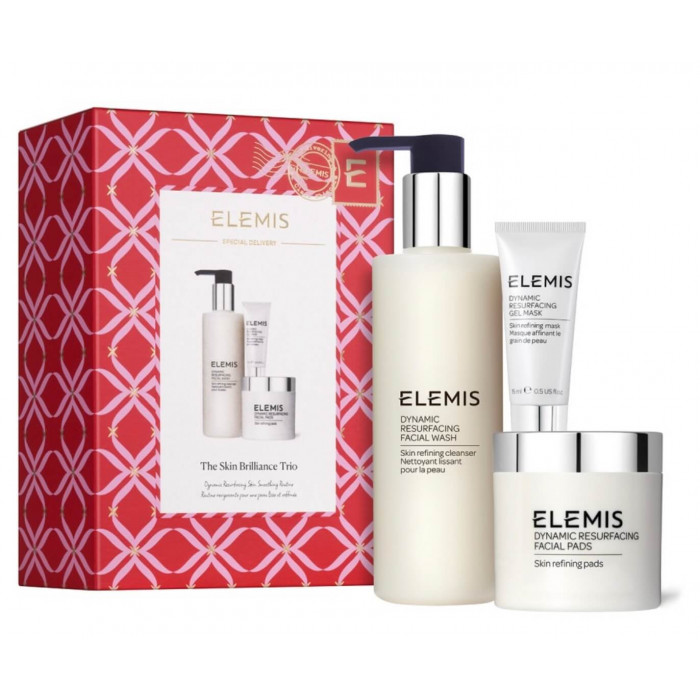 Подарункове тріо для сяяння та шліфовки шкіри -ELEMIS  Brilliance Trio Dynamic Resurfacing Skin Sm