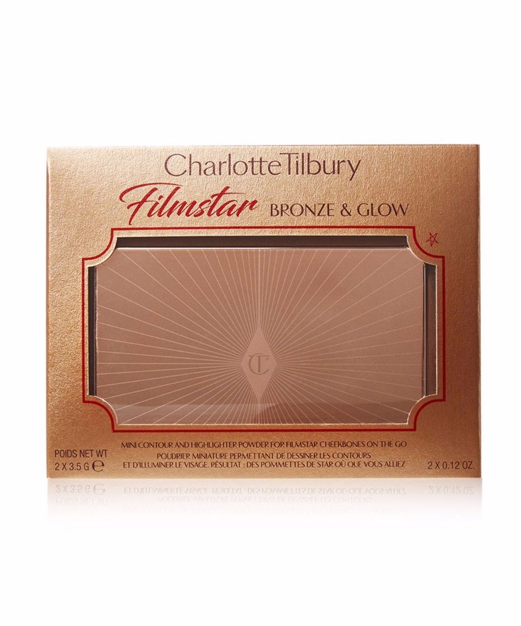 Палетка бронзер та хайлайтер Charlotte Tilbury Filmstar Bronze & Glow Light To Medium (mini)