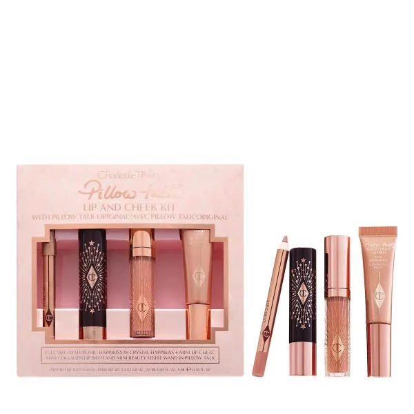 Набір з 4-х позицій  Charlotte Tilbury LIP & CHEEK SECRETS KIT PILLOW TALK ORIGINAL 
